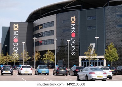 Milton Keynes, UK - August 30 2019: Close Up Of Stadium MK, Home Of MK Dons.