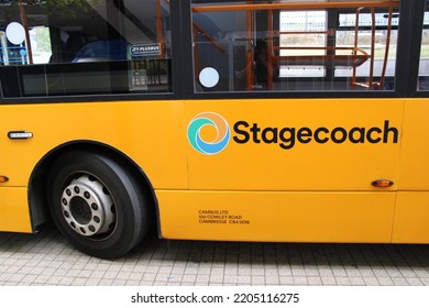 Milton Keynes, UK - September 30, 2021: Stagecoach Runs On UK Double-decker Buses And Employs More Than 30000 People.