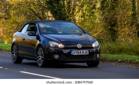 Milton Keynes,Bucks,UK - November 30th 2021. 2014 Volkswagen Golf Cabriolet