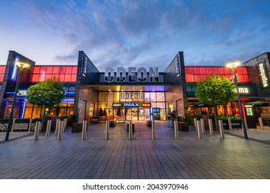 Milton Keynes,England-September 2021: Odeon Cinema Near MK Stadium