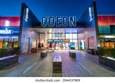 Milton Keynes,England-September 2021: Odeon Cinema Near MK Stadium