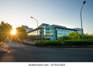 MILTON KEYNES,UK-AUGUST,2019: Grafton Gate building hosting Tech Mahindra and SHI International Corporation offices in Milton Keynes
