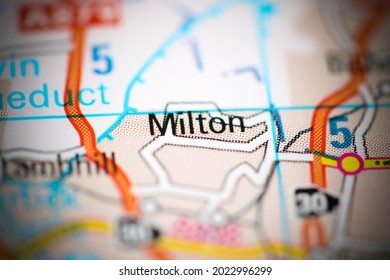 Milton On Geographical Map Uk Stock Photo 2022996299 | Shutterstock