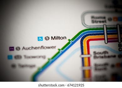 Milton Station Brisbane Metro Map Stock Photo 674121925 | Shutterstock