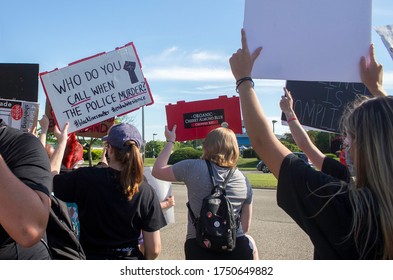 Milwaukee, Wisconsin - 06/06/20: Sign At A Peaceful Protest Against Police Brutality, Honoring George Floyd, Breonna Taylor, Ahmaud Arbery, Eric Garner, Etc..