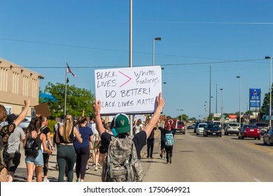 Milwaukee, Wisconsin - 06/06/20: Sign At A Peaceful Protest Against Police Brutality, Honoring George Floyd, Breonna Taylor, Ahmaud Arbery, Eric Garner, Etc..