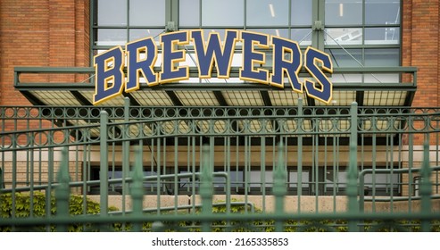 Milwaukee, Wisconsin - May 26, 2022: Milwaukee Brewers' American Family Field MLB Baseball Stadium