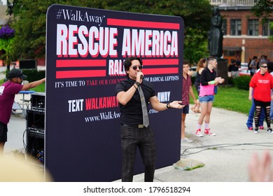 Milwaukee, Wisconsin / USA - August 15th, 2020: Walk Away Movement Pro Trump Rescue America Rally Held In Milwaukee Hosted By Brandon Straka