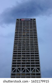 Milwaukee, Wisconsin / USA - June 27, 2019: US Bank Building In City Financial District 