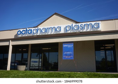 Milwaukie, OR, USA - Oct 28, 2020: An Octapharma Plasma Donation Center Is Coming Soon To McLoughlin Blvd In Milwaukie, Oregon.