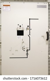 Mimic Diagram Of Medium Voltage Switchgear Bus Tie Feeder That Consist Of Circuit Breaker And Current Transformer