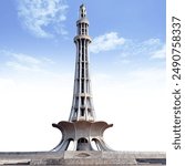 minar e pakistan with cloud background high resolution