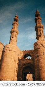 Minaret of Bab Zuweila  in old cairo 