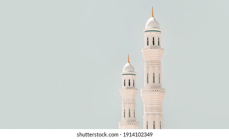 Minaret of Hazrat Sultan Mosque. Islamic background mosque. Mosque design in Islamic religious architectural traditions. Creative abstract photography - Shutterstock ID 1914102349