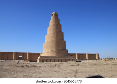 Minaret  Mosque With Blue Sky