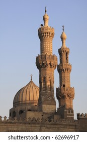 Minarets Of Al Azhar Mosque In Central Cairo