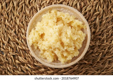 Minced Garlic On A Plate