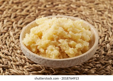 Minced Garlic On A Plate