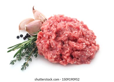 Minced Meat Isolated On White