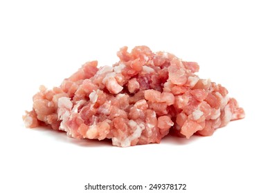 Minced Meat Isolated On White