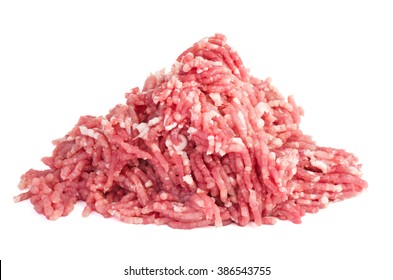 Minced Meat Isolated On White Background