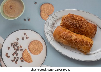 Minced Meat In Savoury Pastry. Bourek With Minced Meat