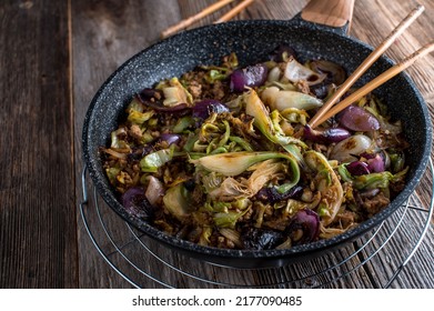 Minced Meat Stir Fry With Vegetables