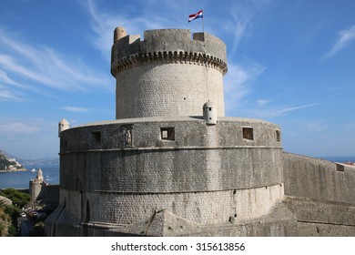 Minceta Tower In Dubrovnik, Croatia.