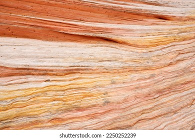 Mindblowing shapes and colors of moonlike sandstone formations in White Pocket, Arizona, USA. Exploring the American Southwest. - Shutterstock ID 2250252239