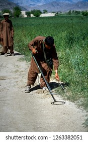 Mine Detectors On The Road To Jalalabad. Afghanistan. 03.03.1993