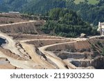 Mine at the Erzberg Mountain at the Gesäuse in , Eisenerz, Steiermark, Austria