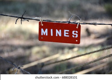 Mine Field Sign