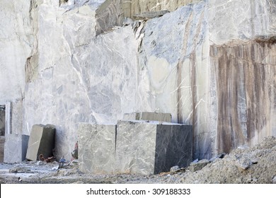 Mine Quarry , Block Of Granite