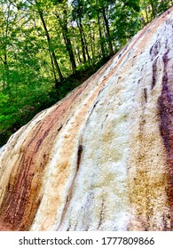 Mineral Deposits By Spring In Saratoga Spa State Park