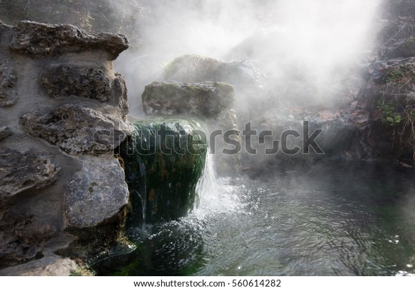 Mineral hot water in Hot Springs National Park\
in Arkansas