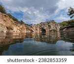 Mineral lake Vouliagmeni in Greece. High quality photo