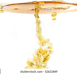 Mineral Oil Isolated On Water Background