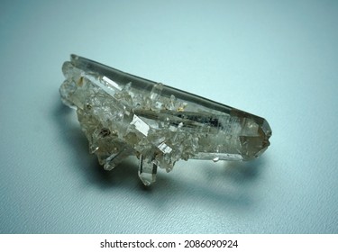 Mineral Sample: Fused Two Crystals Of Pure Rock Crystal (quartz), Southern Urals, Russia