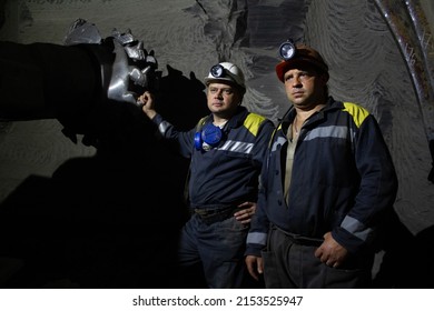 Miners Helmets Work Uniforms Next Coal Stock Photo 2153525947