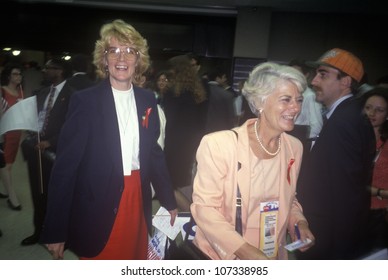 Mingling At The 1992 Democratic National Convention At Madison Square Garden, New York