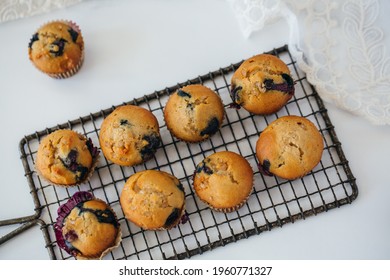 Mini Blueberry Muffins In Papers