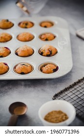 Mini Blueberry Muffins In Papers