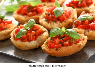 Mini Bruschetta Canapes