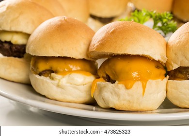 Mini Burger With Cheese.