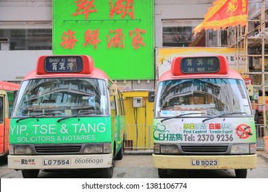 Mini Buses Lining Up, Waiting For Passengers 5 May 2014