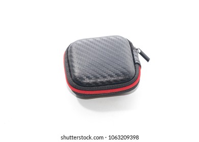 Mini Case For Headphone On White Background