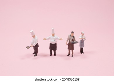 the mini Chef during cooking and working