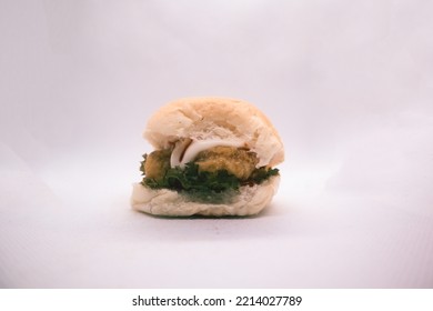 Mini Chicken Buger That Is Very Tasty And The Chicken Is Very Crispy