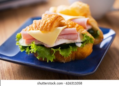 Mini Croissant Ham Cheese Sandwich