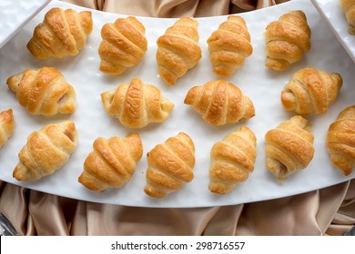 Mini Croissant In A White Plate